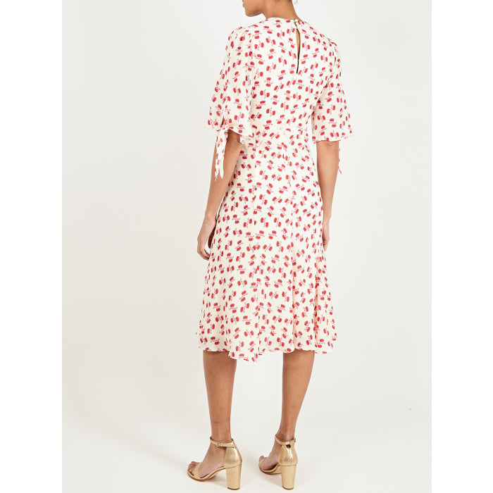 TAMARA DRESS | CREAM/RED HIAWATHA PRINT
