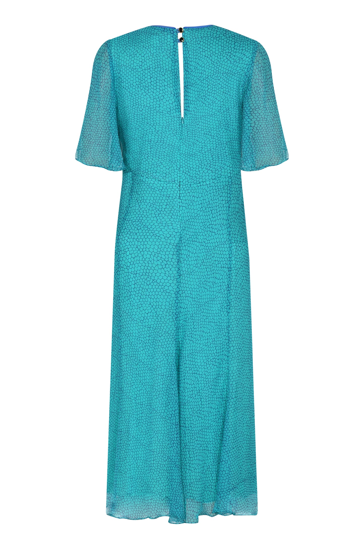 JESSIE DRESS | TEAL ORGANIC PRINT