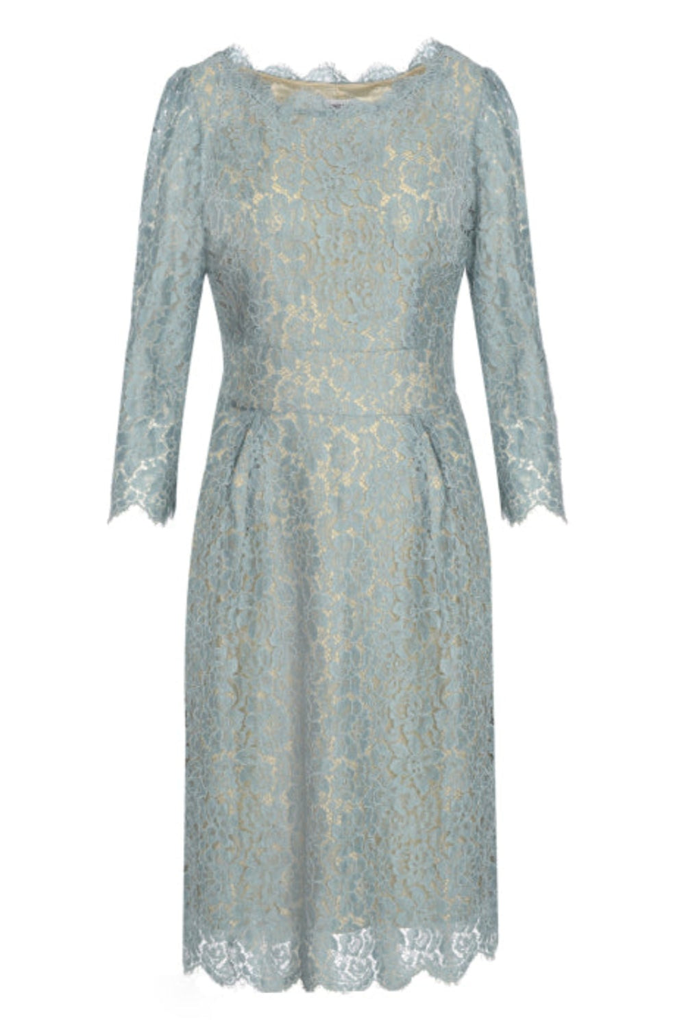 LONGER FLORENCE DRESS | PALE BLUE LACE