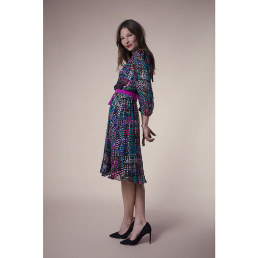 JOJO DRESS | GOLDEN DOTTY SILK