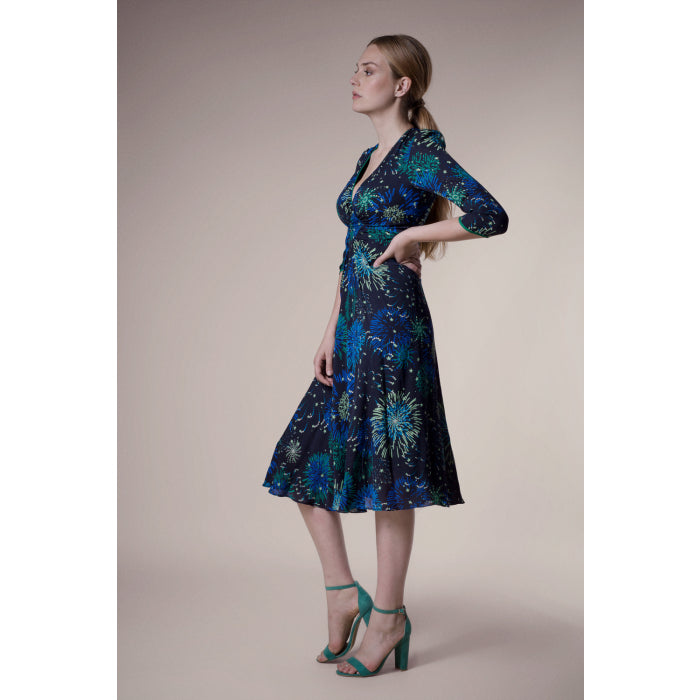 MILLIE DRESS | FIREWORKS PRINT BLACK