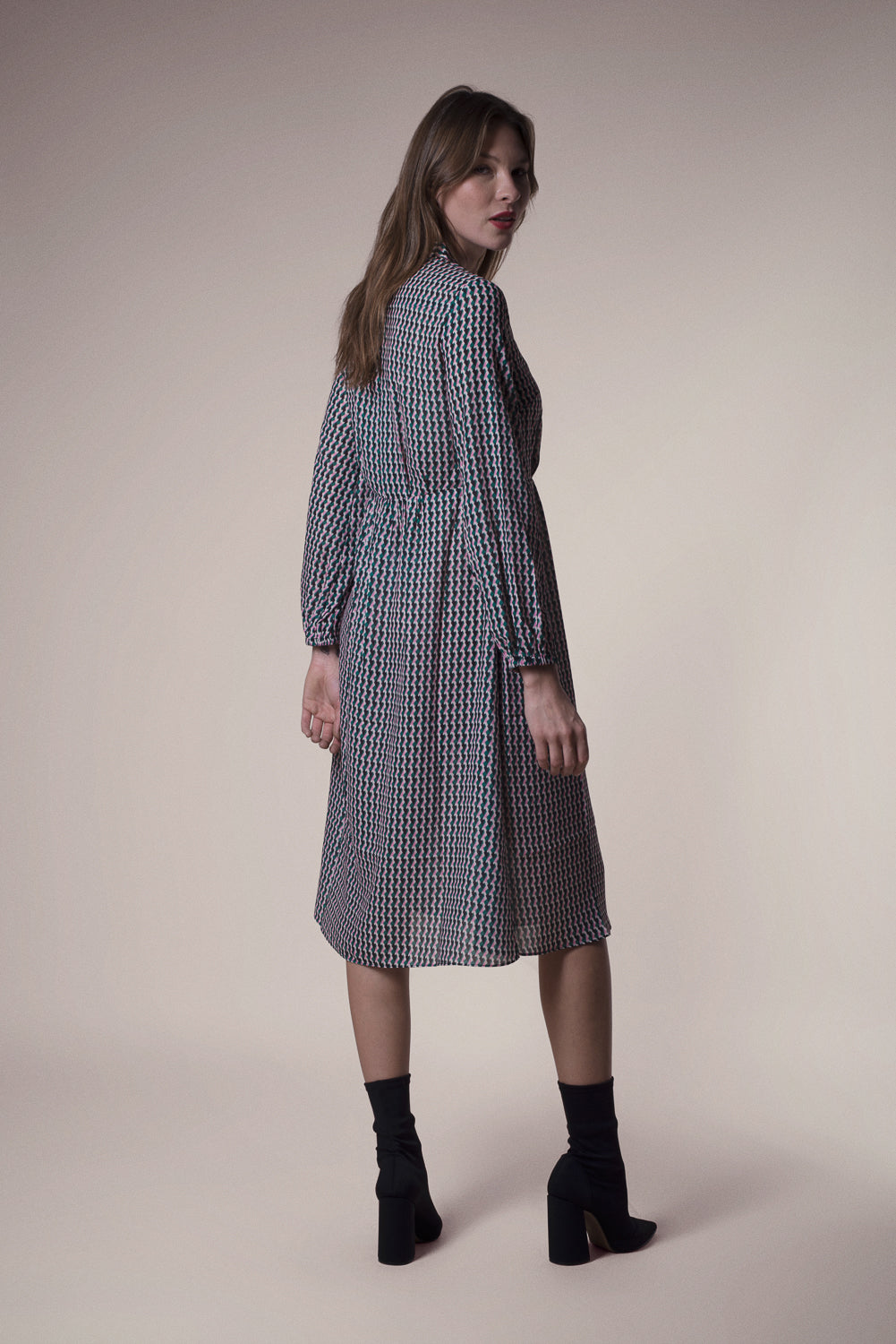SHORT ANASTASIA DRESS | RAZOR PRINT