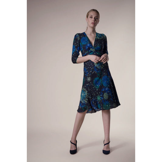 MILLIE DRESS | FIREWORKS PRINT BLACK