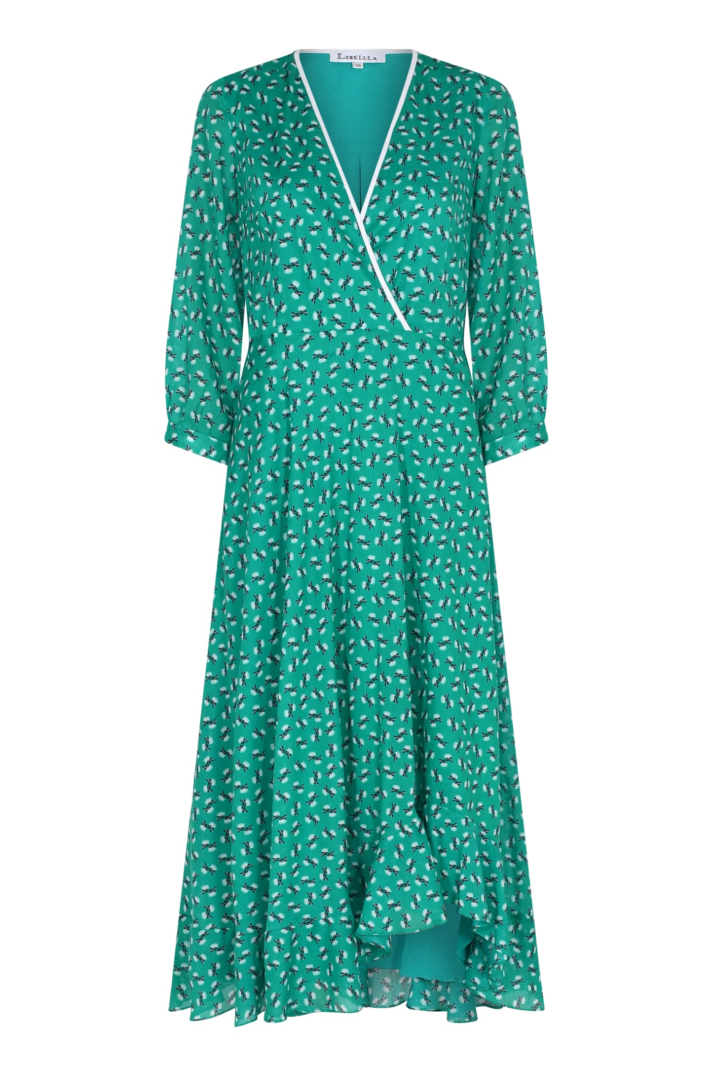 ANASCHICA DRESS | GREEN MINI HIAWATHA COTTON