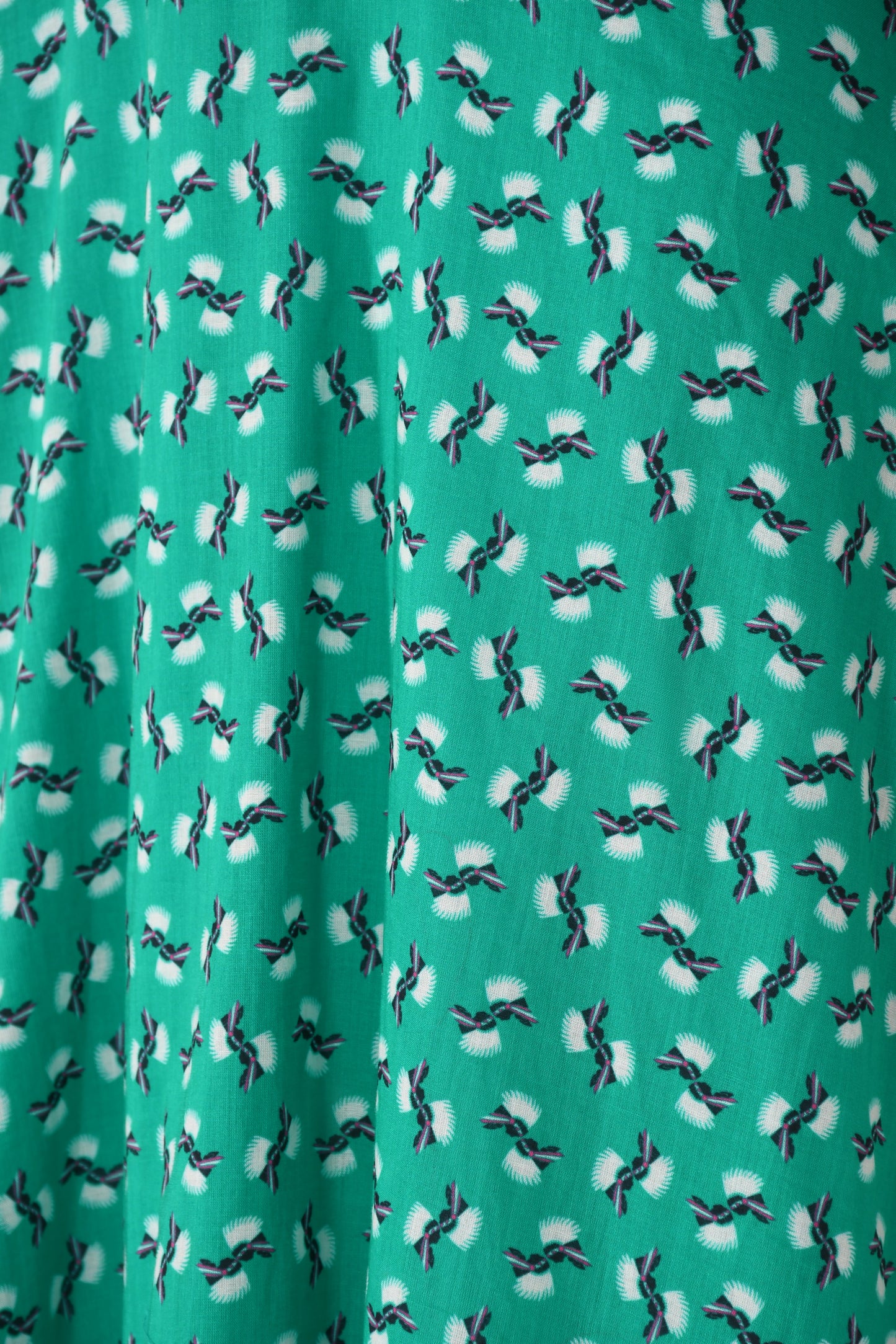 ANASCHICA DRESS | GREEN MINI HIAWATHA COTTON