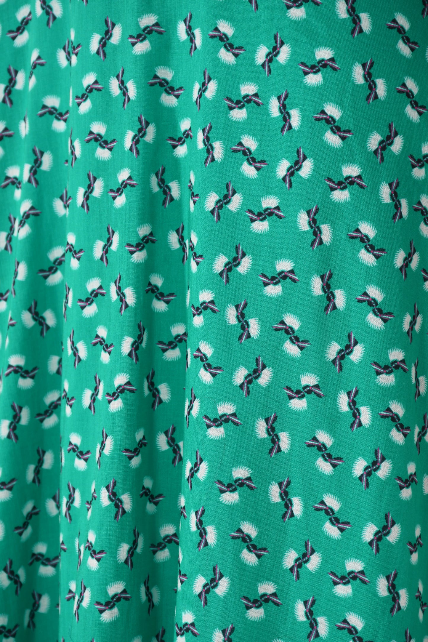 ANASCHICA DRESS | GREEN MINI HIAWATHA COTTON