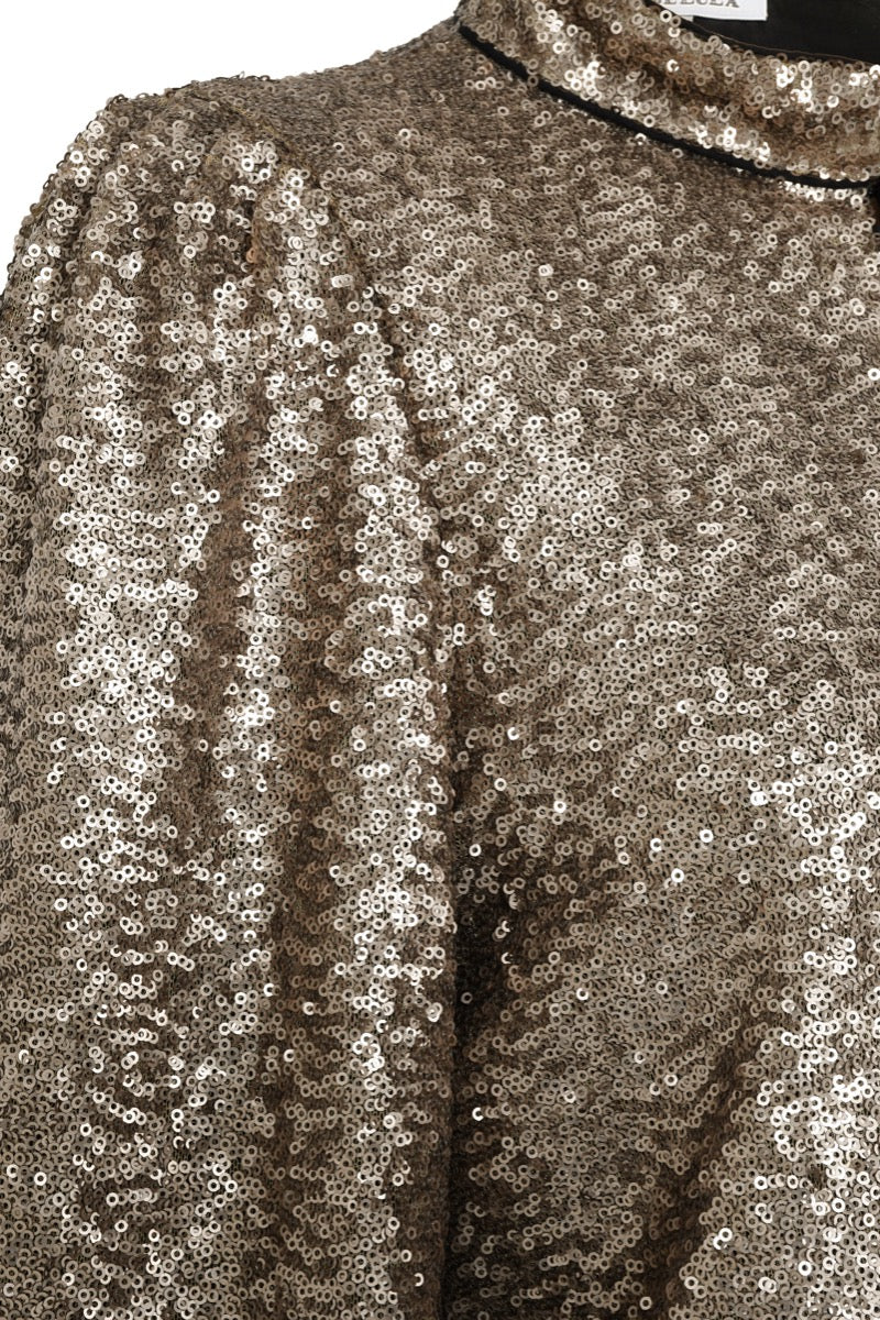LAURA JACKET | PALE GOLD SEQUINS