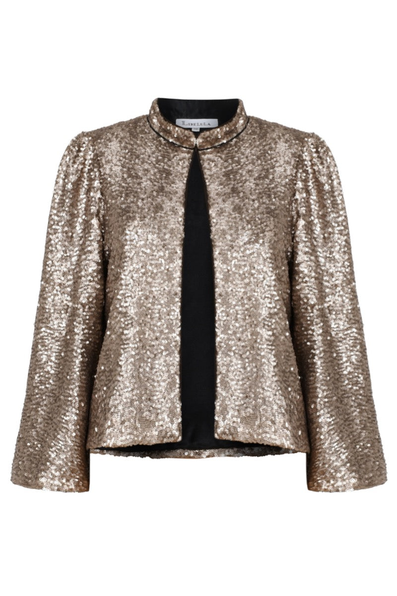 LAURA JACKET | PALE GOLD SEQUINS