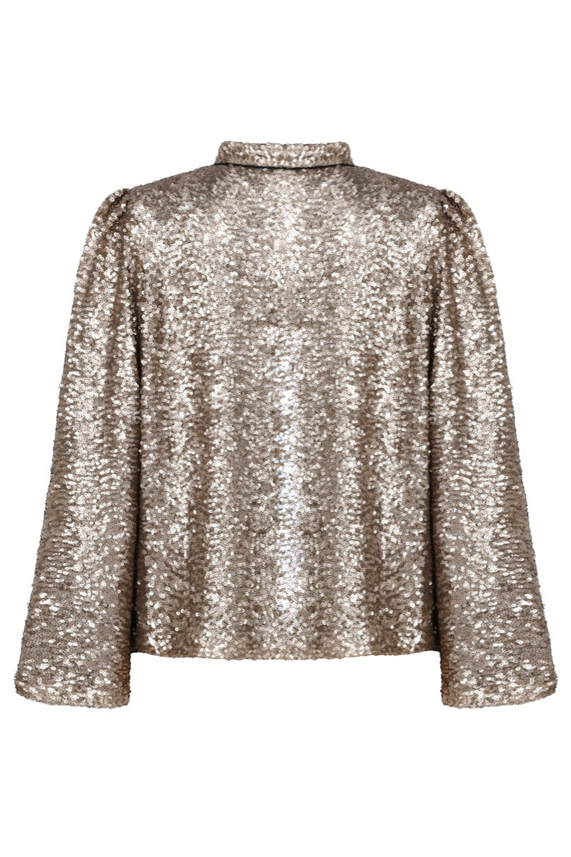 LAURA JACKET | PALE GOLD SEQUINS
