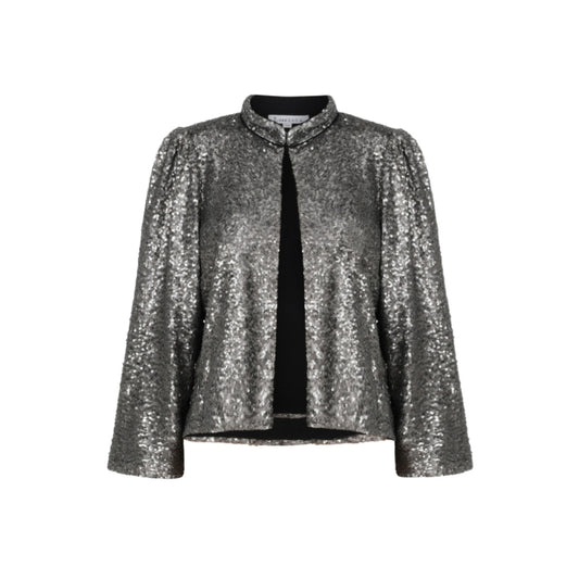 LAURA JACKET | GUNMETAL SEQUINS