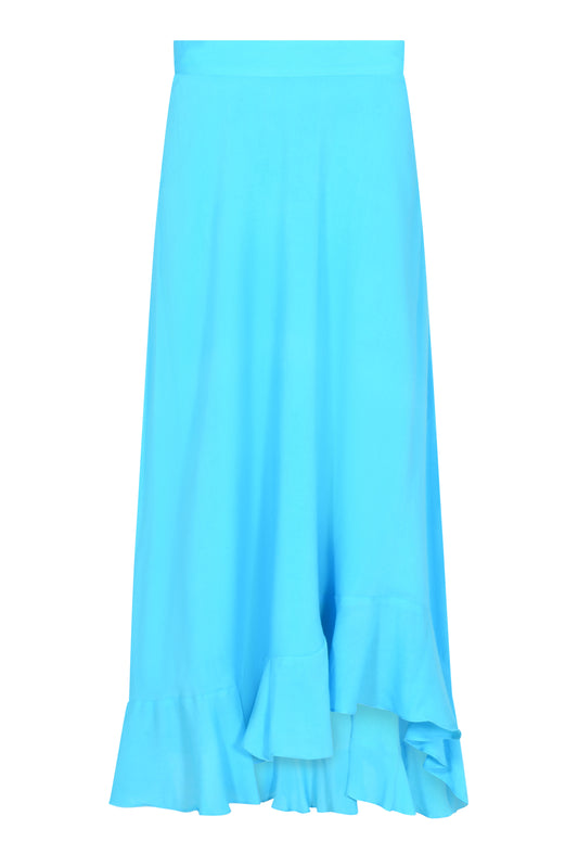 CHICA SKIRT | SUNNY BLUE RAYON