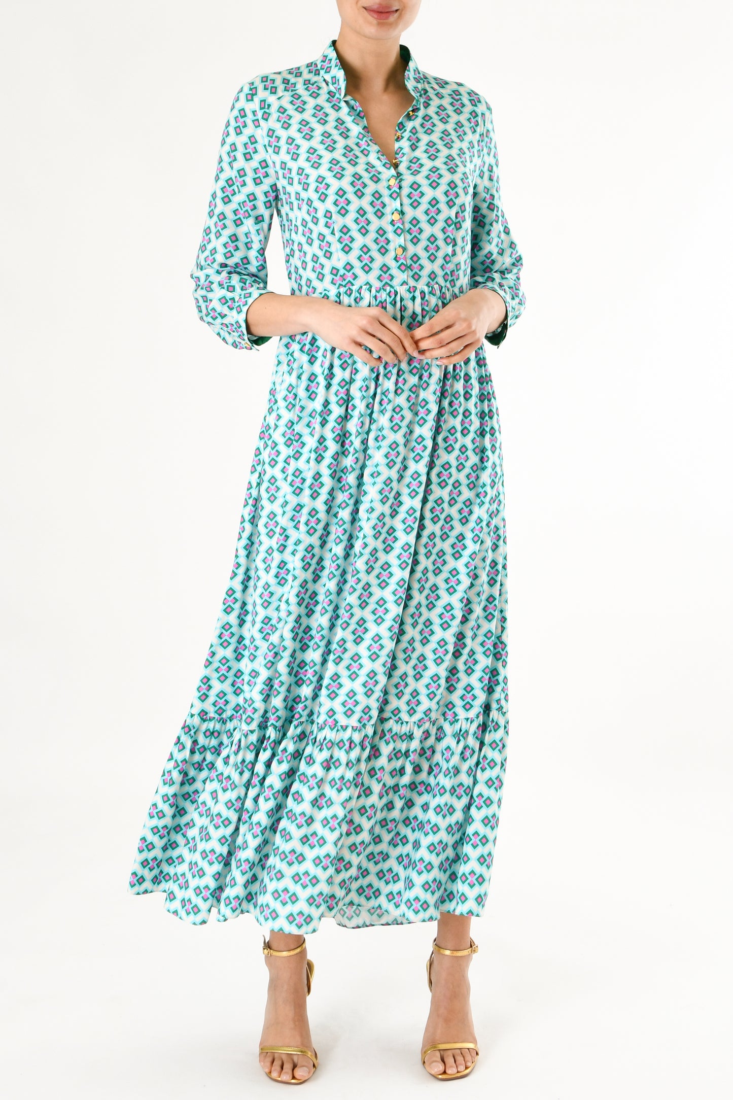 LONGER ANASTASIA DRESS | CRAZY PAV PRINT