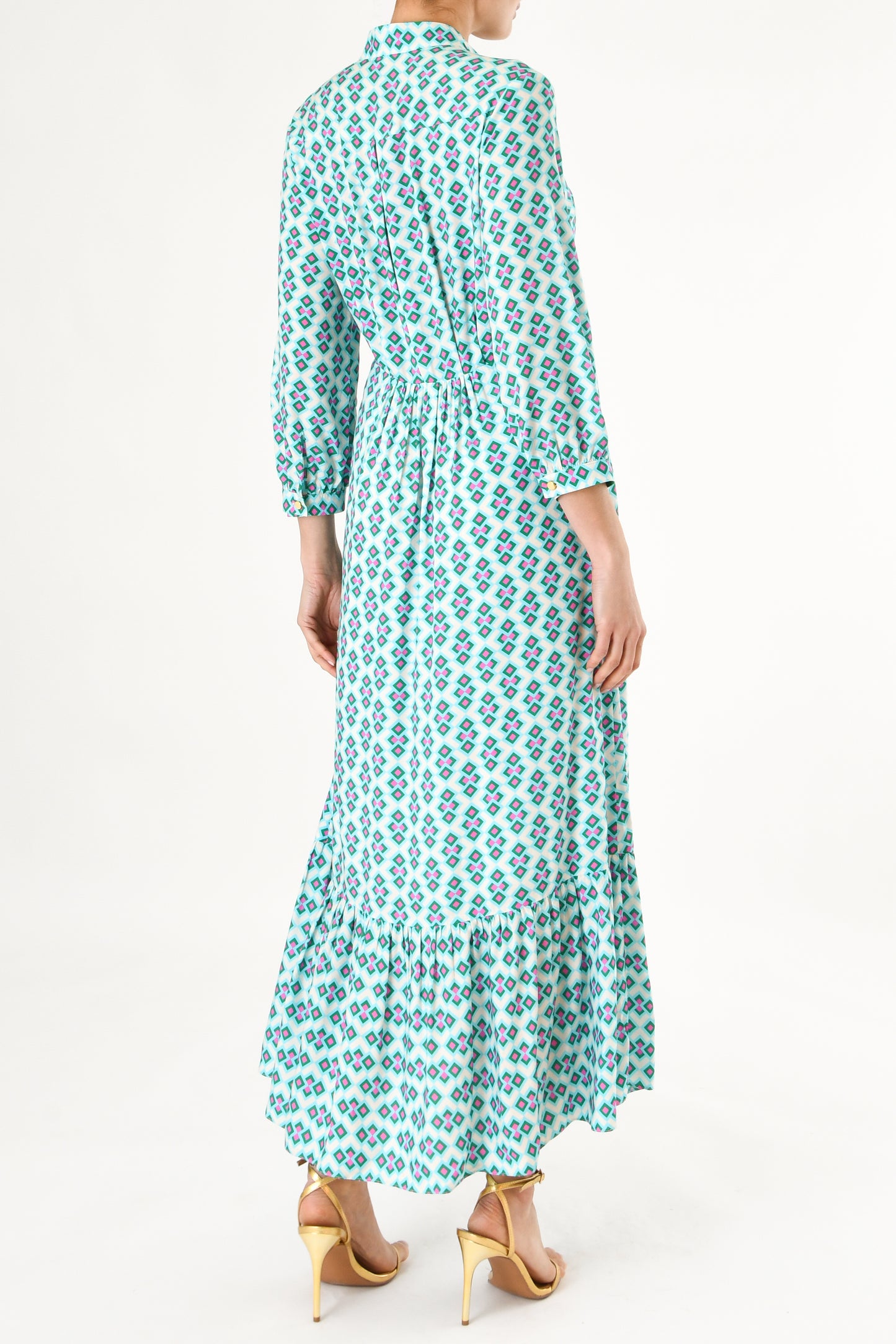 LONGER ANASTASIA DRESS | CRAZY PAV PRINT