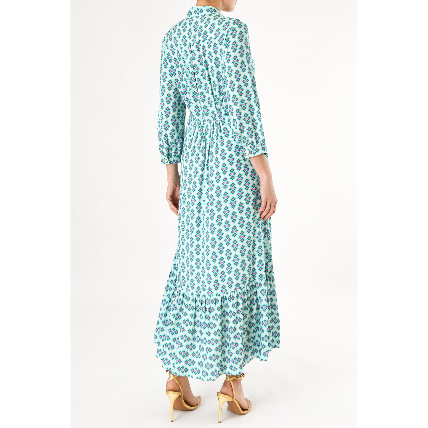 LONGER ANASTASIA DRESS | CRAZY PAV PRINT