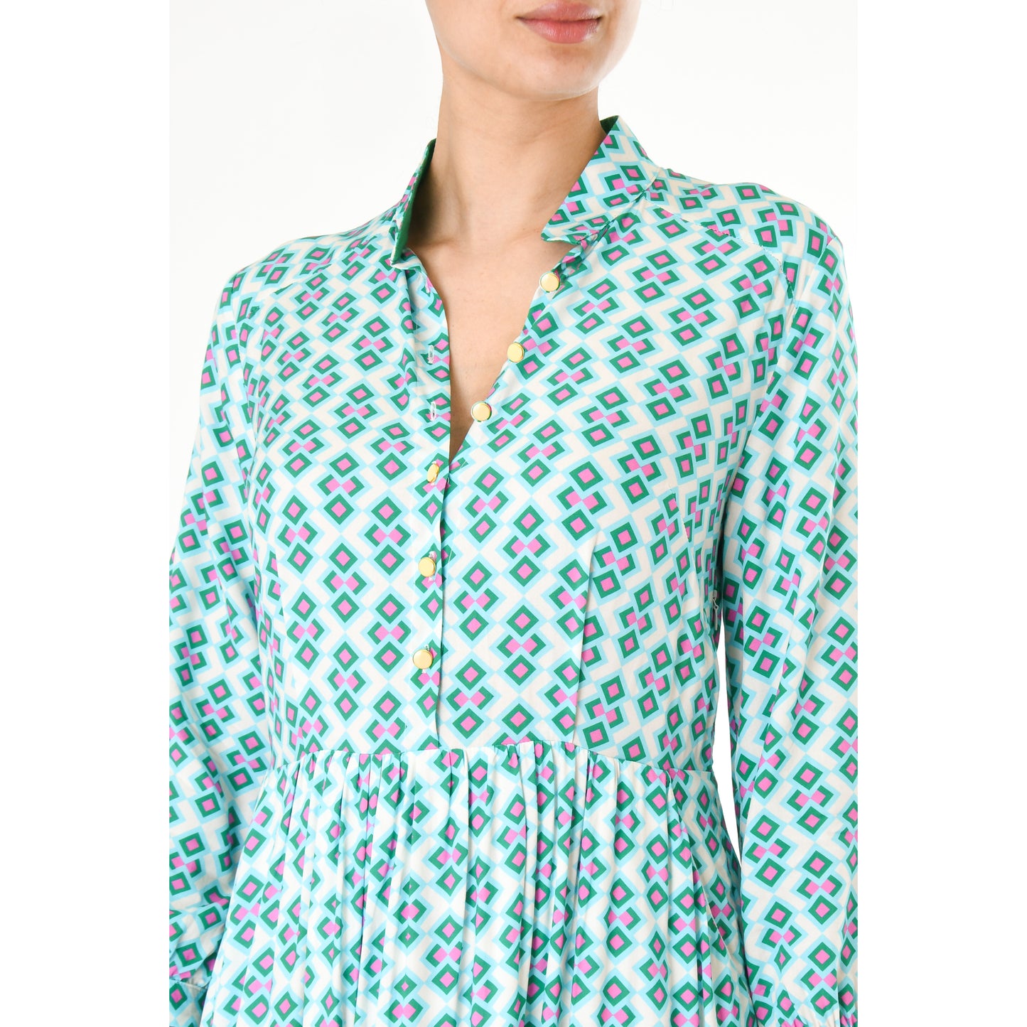 LONGER ANASTASIA DRESS | CRAZY PAV PRINT