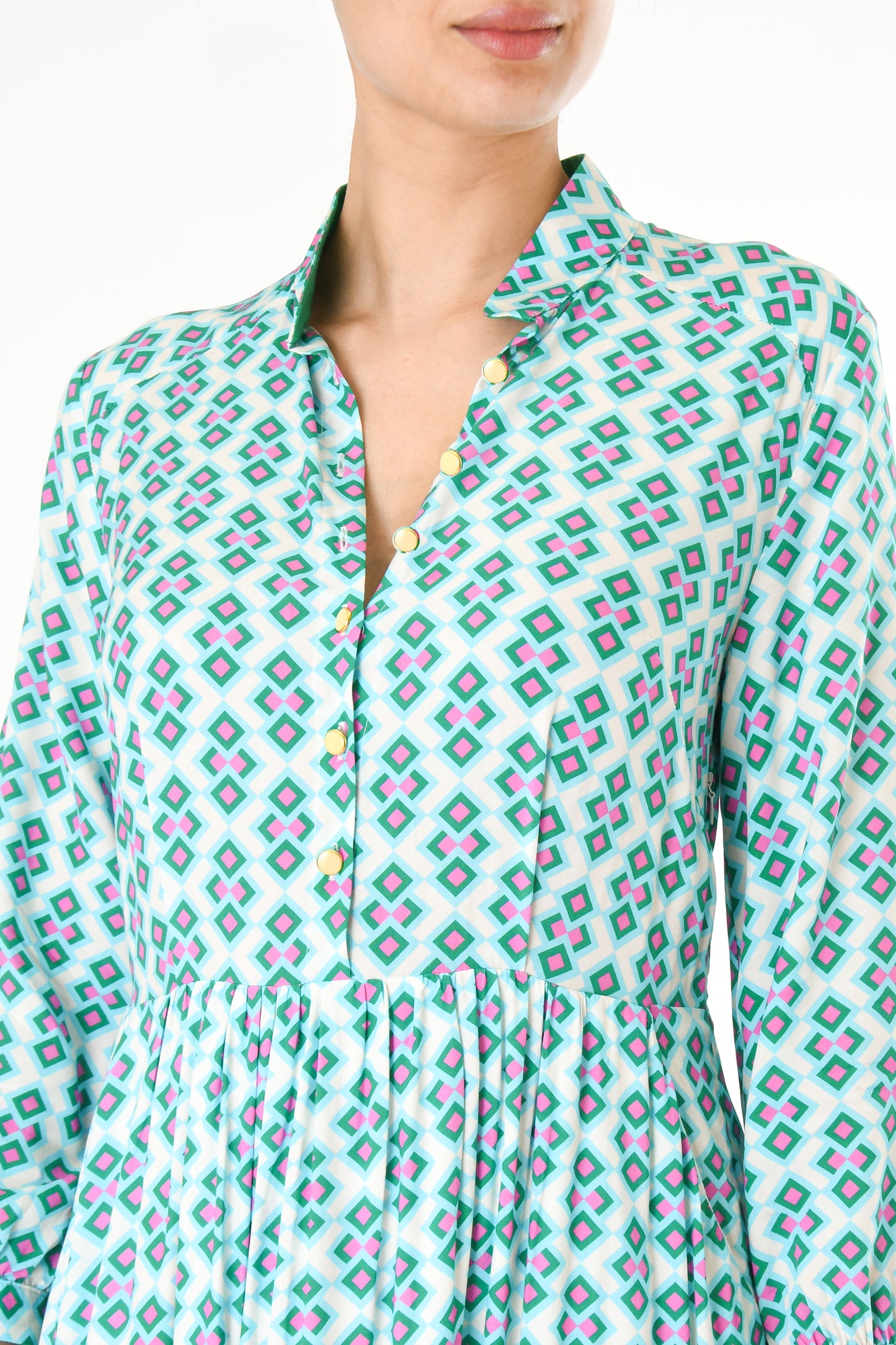 LONGER ANASTASIA DRESS | CRAZY PAV PRINT