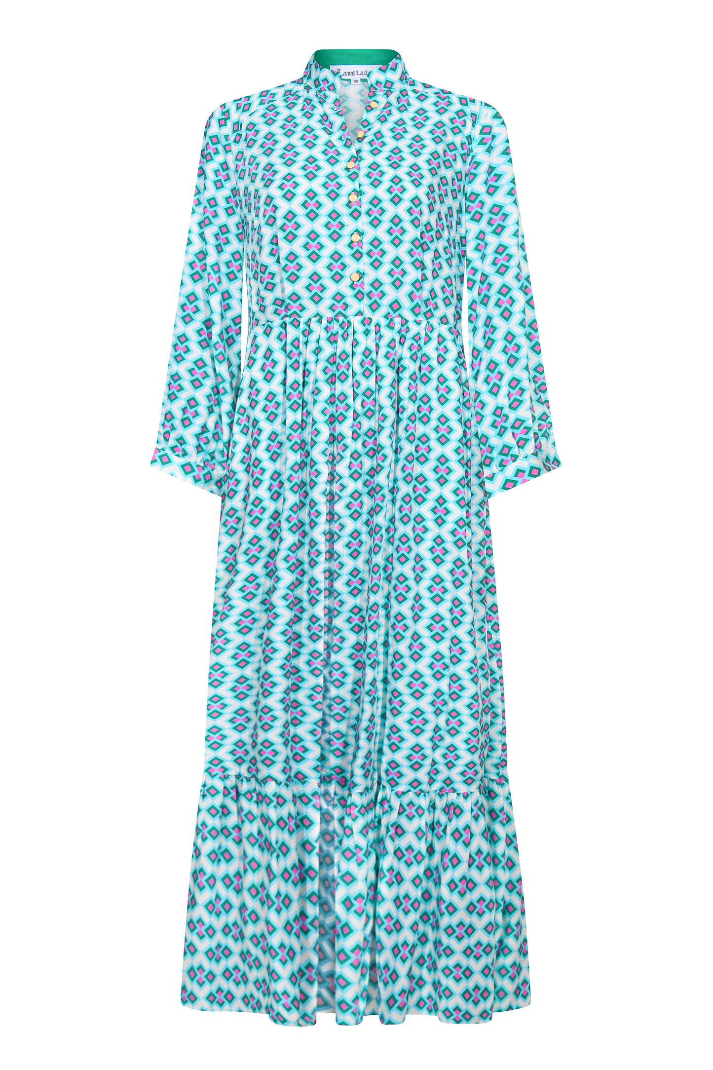LONGER ANASTASIA DRESS | CRAZY PAV PRINT