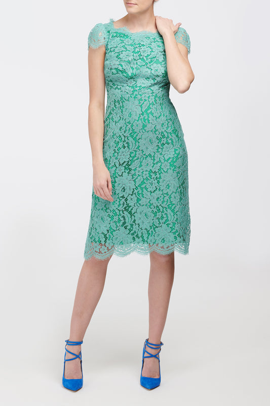 BEATIL DRESS | TURQUOISE LACE