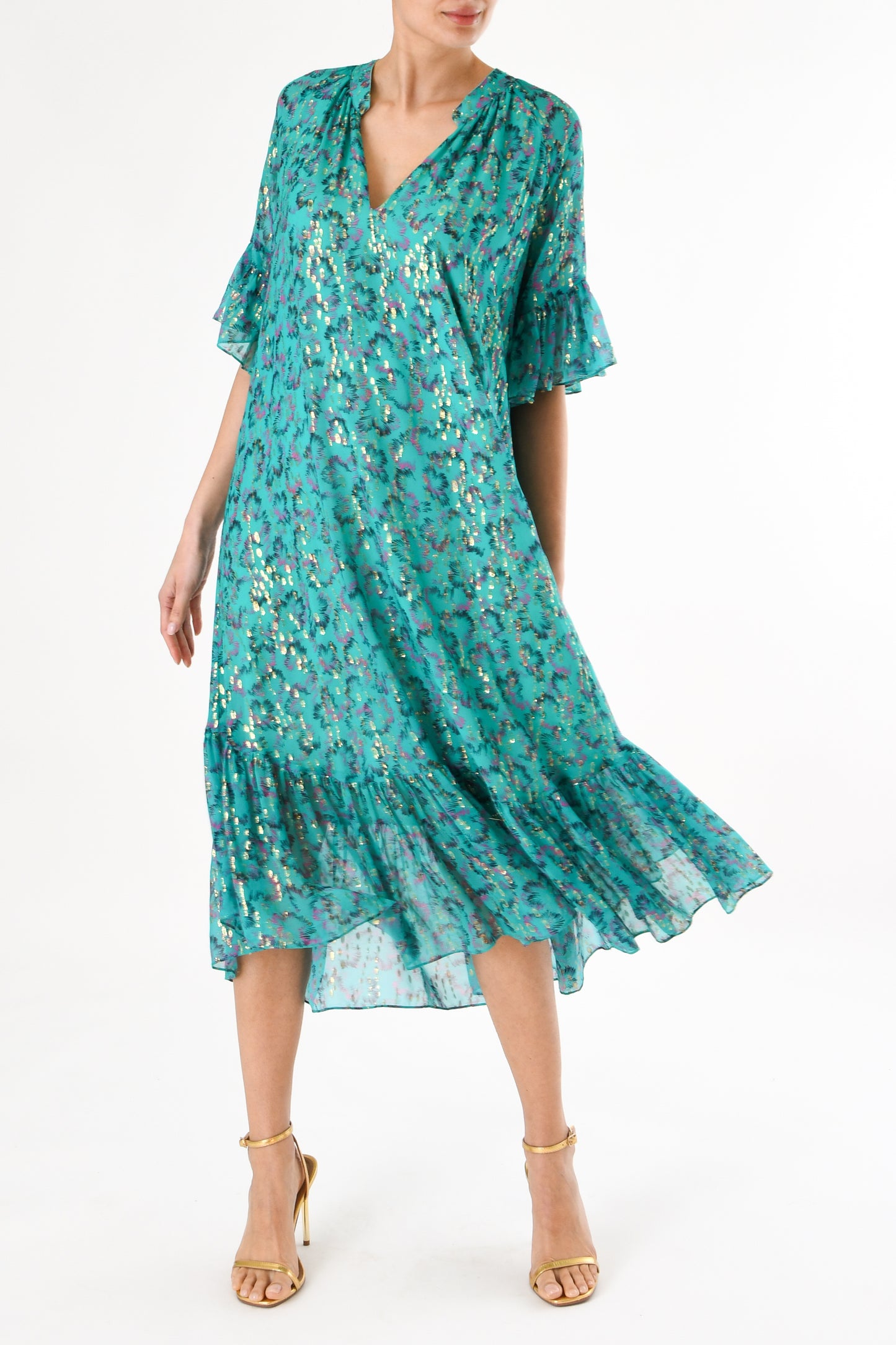 BLAZE DRESS | AWAKENING PRINTED SILK