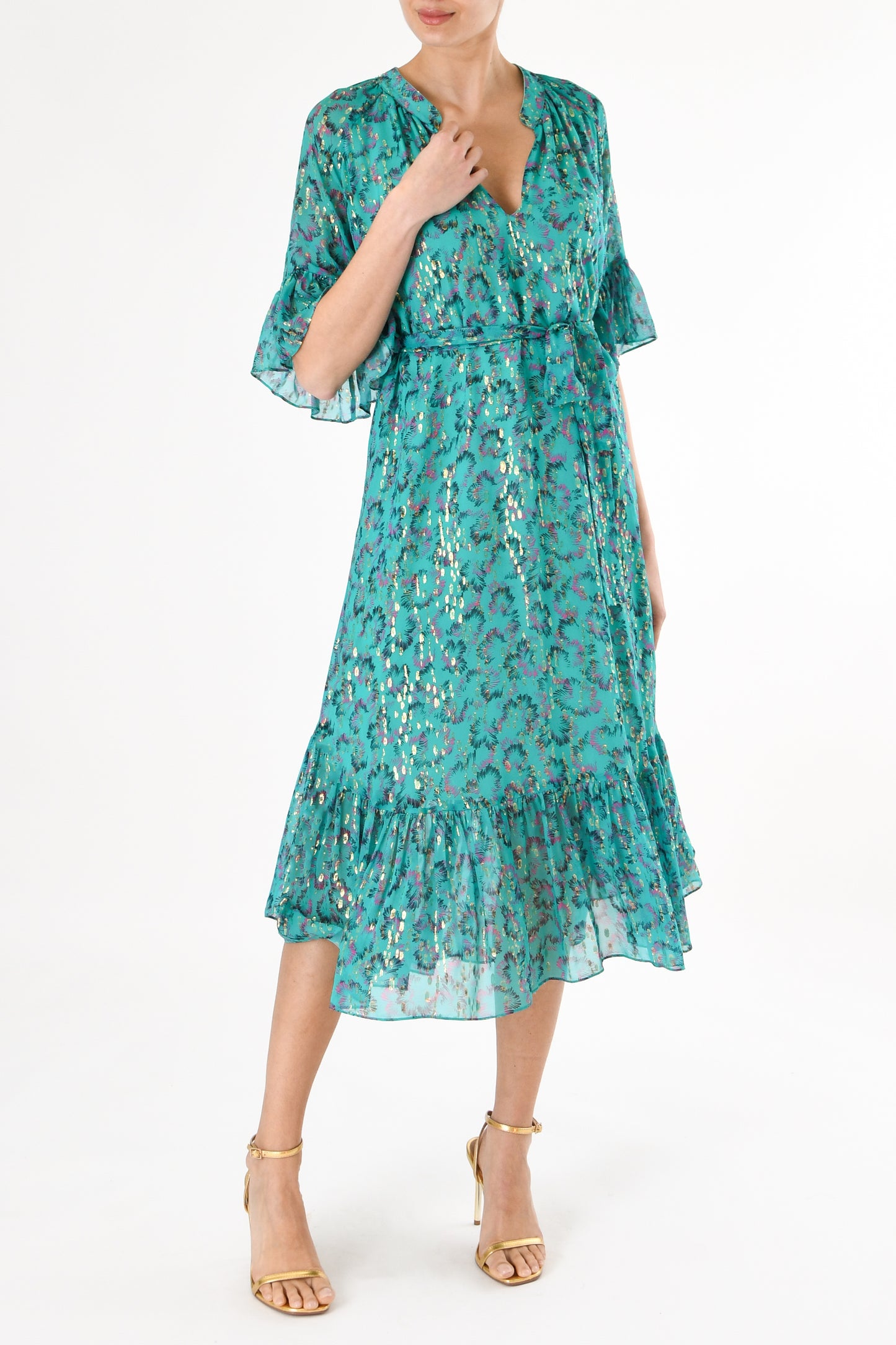 BLAZE DRESS | AWAKENING PRINTED SILK