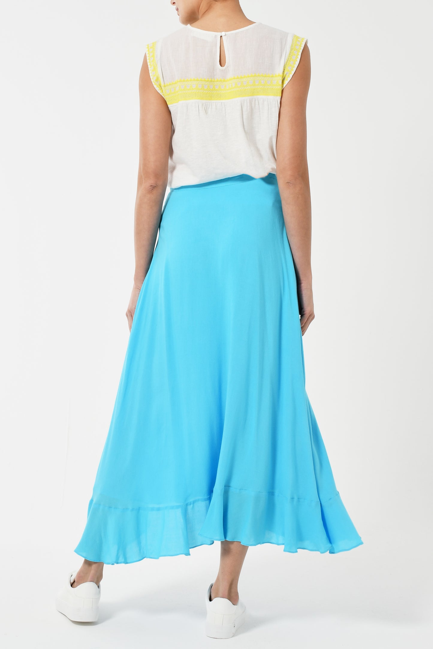 CHICA SKIRT | SUNNY BLUE RAYON