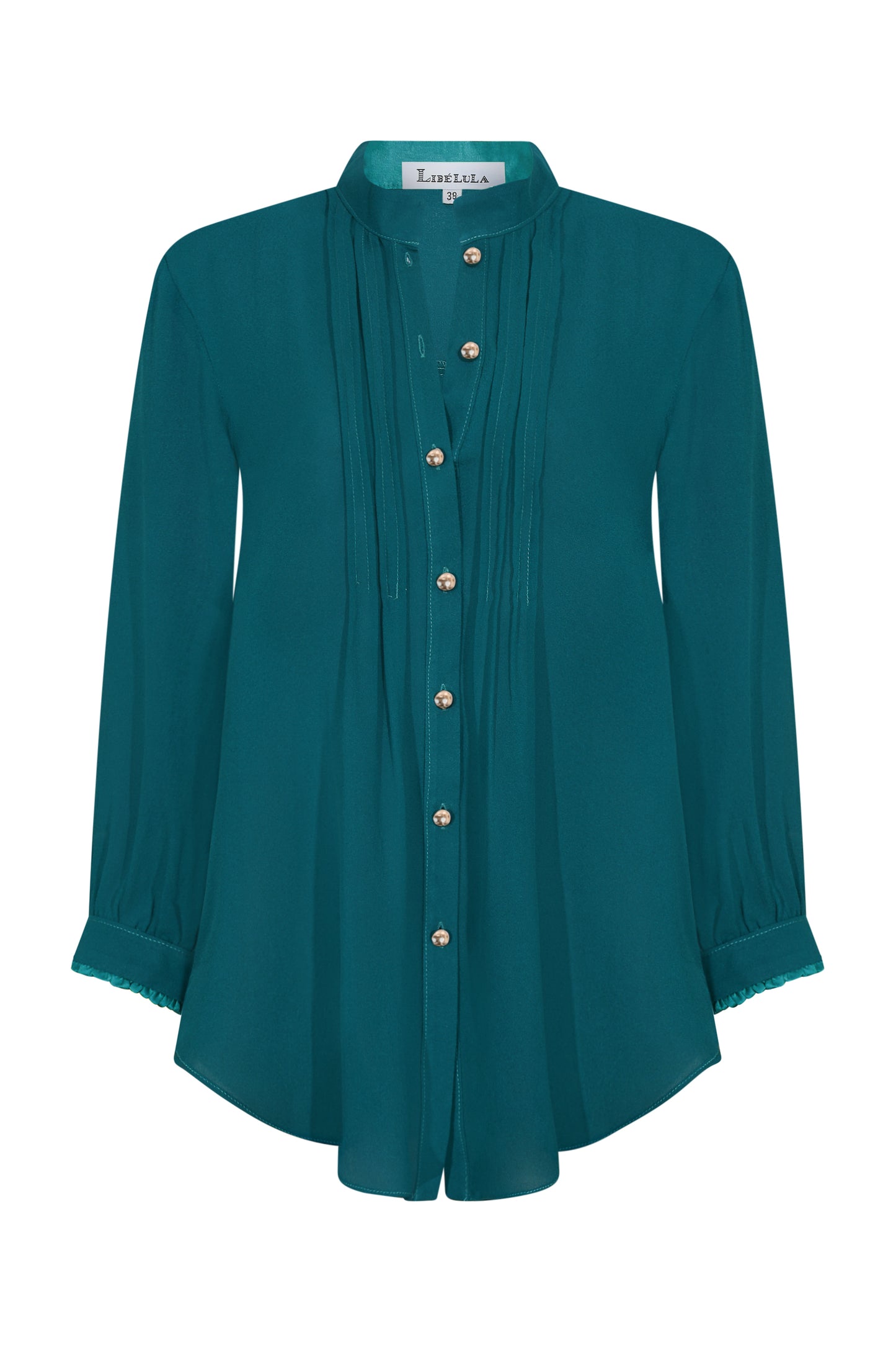 CHINKY TOP | JADE SILK GEORGETTE