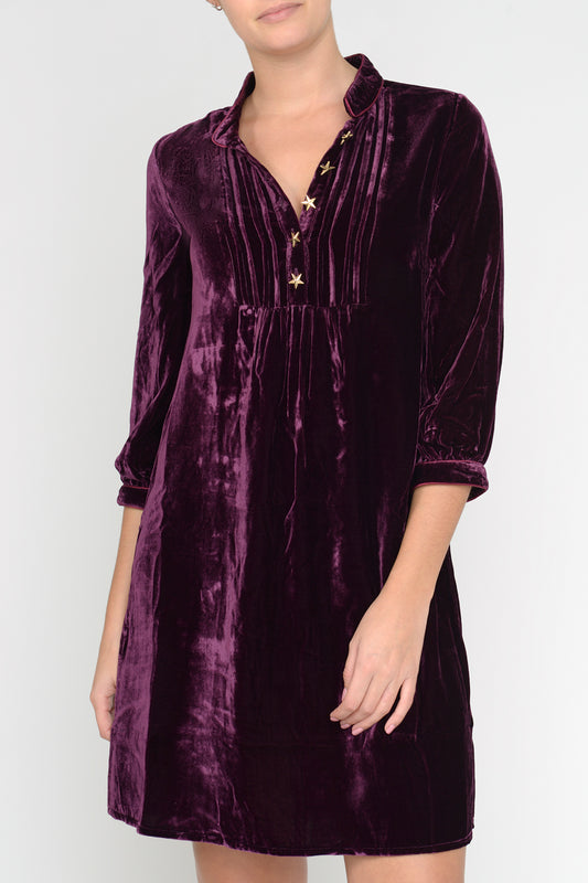 CHLOE DRESS | SHERIFF RED VELVET
