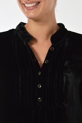 CHLOE DRESS | BLACK VELVET