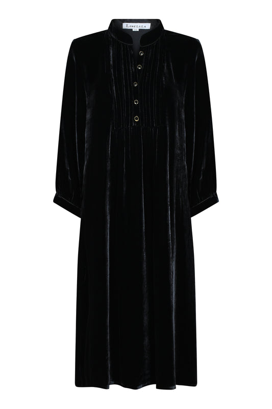 CHLOE DRESS | BLACK VELVET