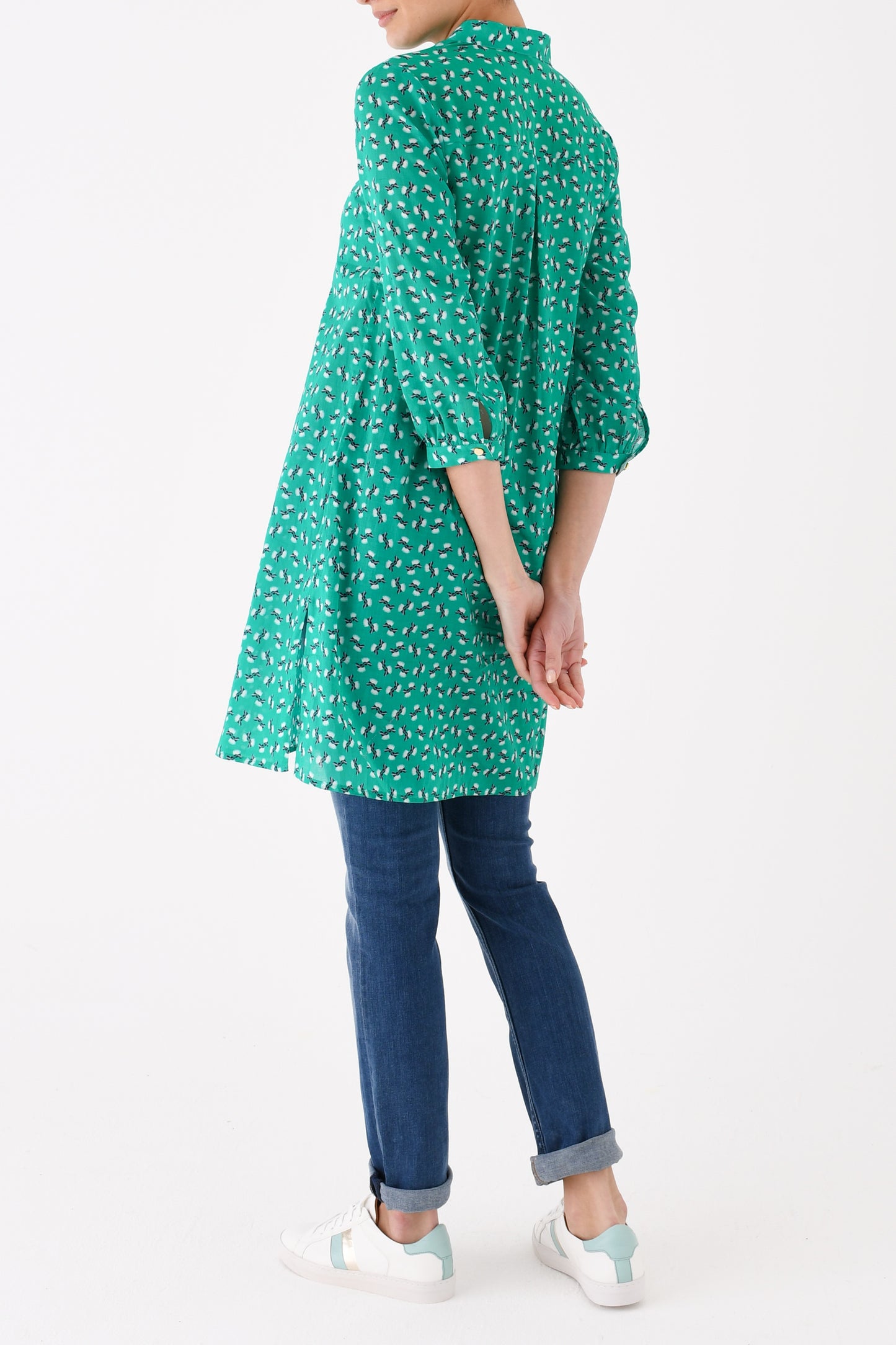 CHLOE DRESS | GREEN HIAWATHA PRINT