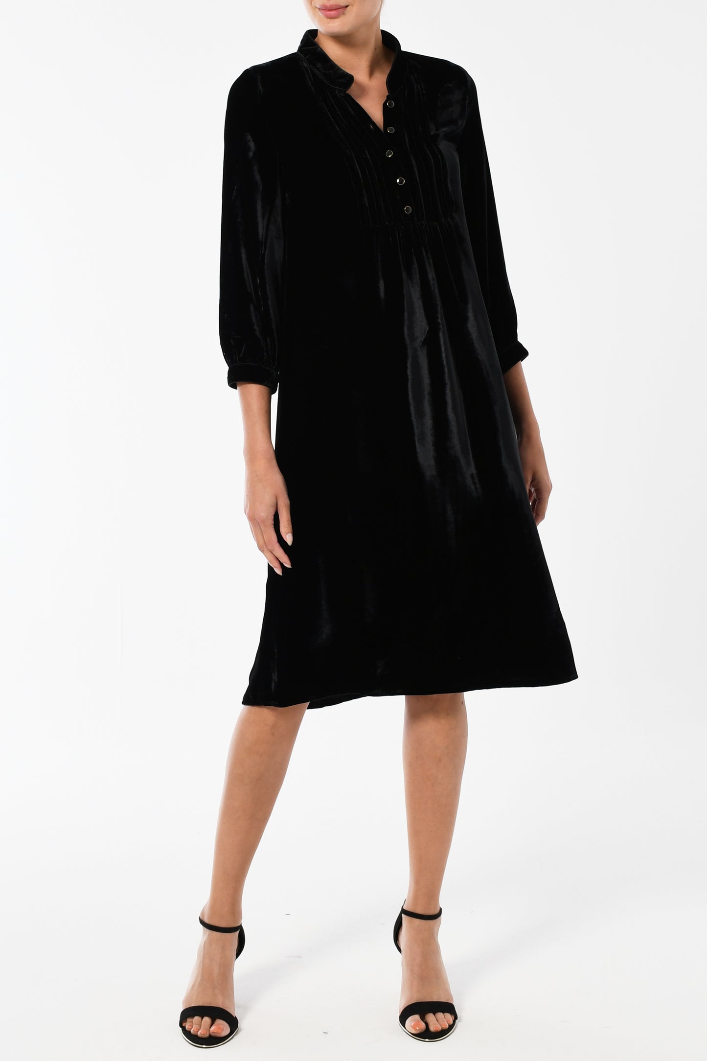 CHLOE DRESS | BLACK VELVET
