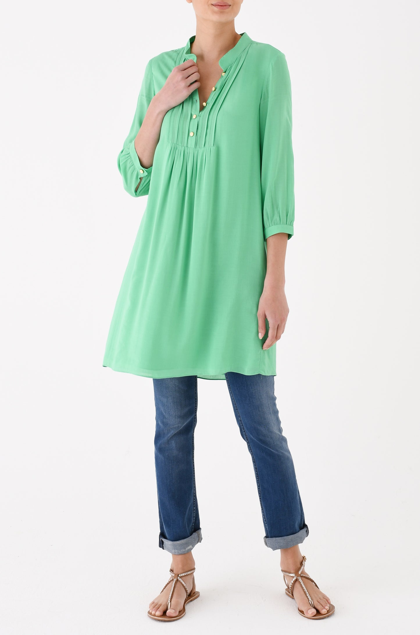 CHLOE DRESS | SEA GREEN RAYON