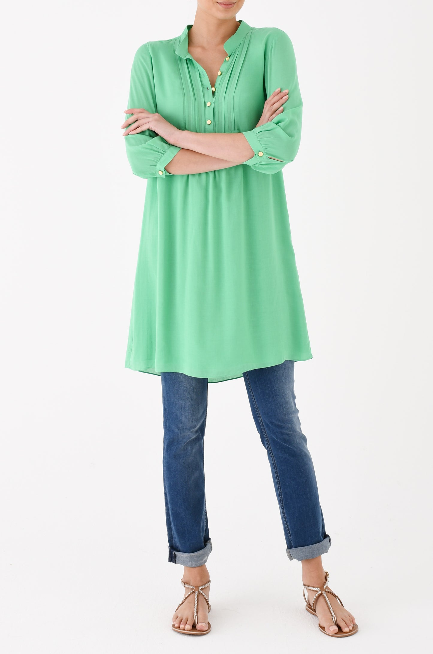 CHLOE DRESS | SEA GREEN RAYON