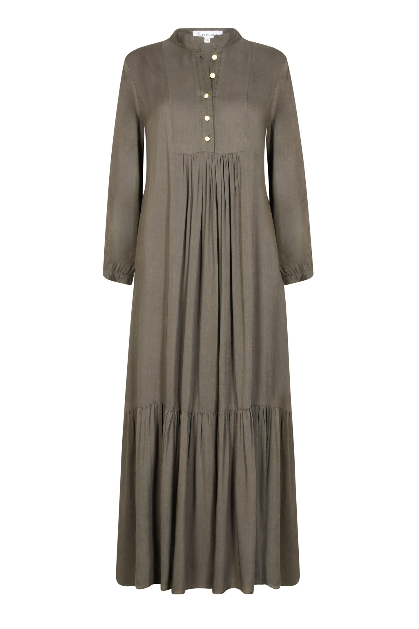 CLAUDE DRESS | KHAKI RAYON