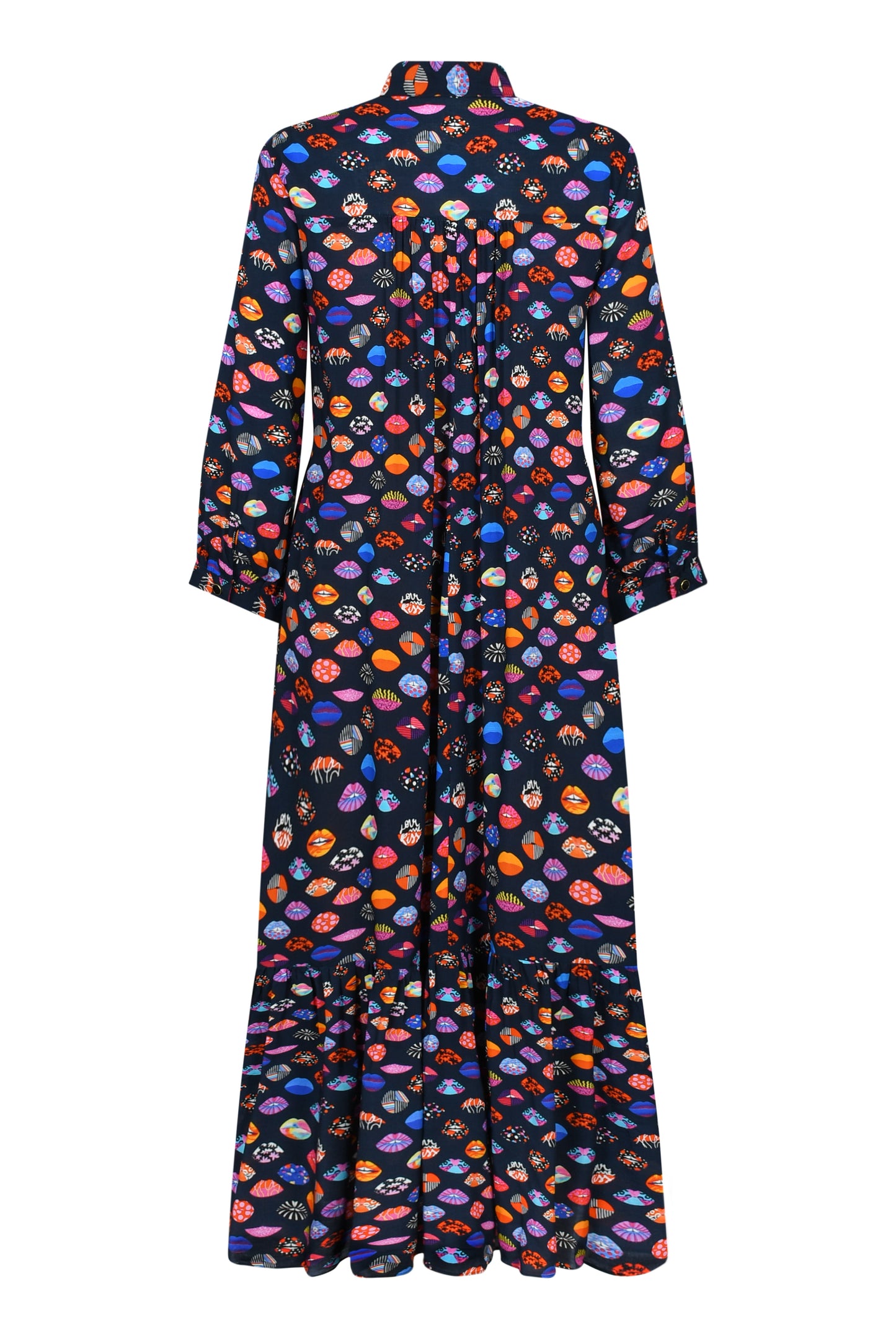 LONGER CLAUDE DRESS | LIPS PRINT