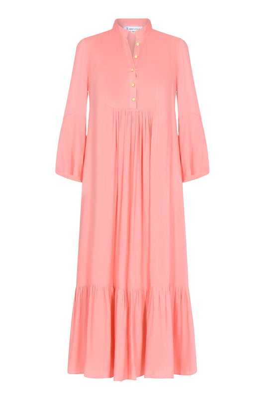 CLAUDE DRESS | PALE PINK RAYON