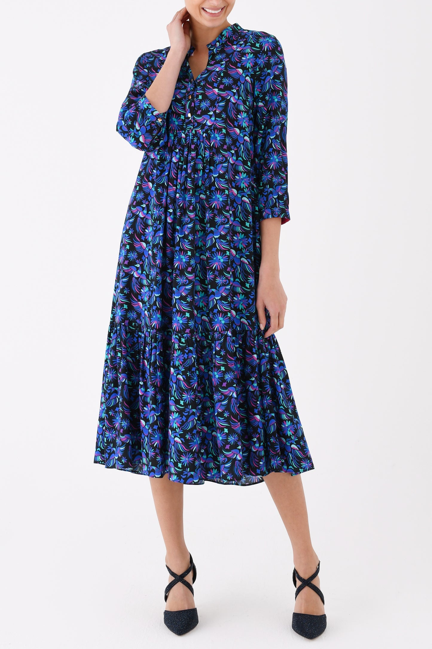 CLAUDE DRESS | MEXI PRINT