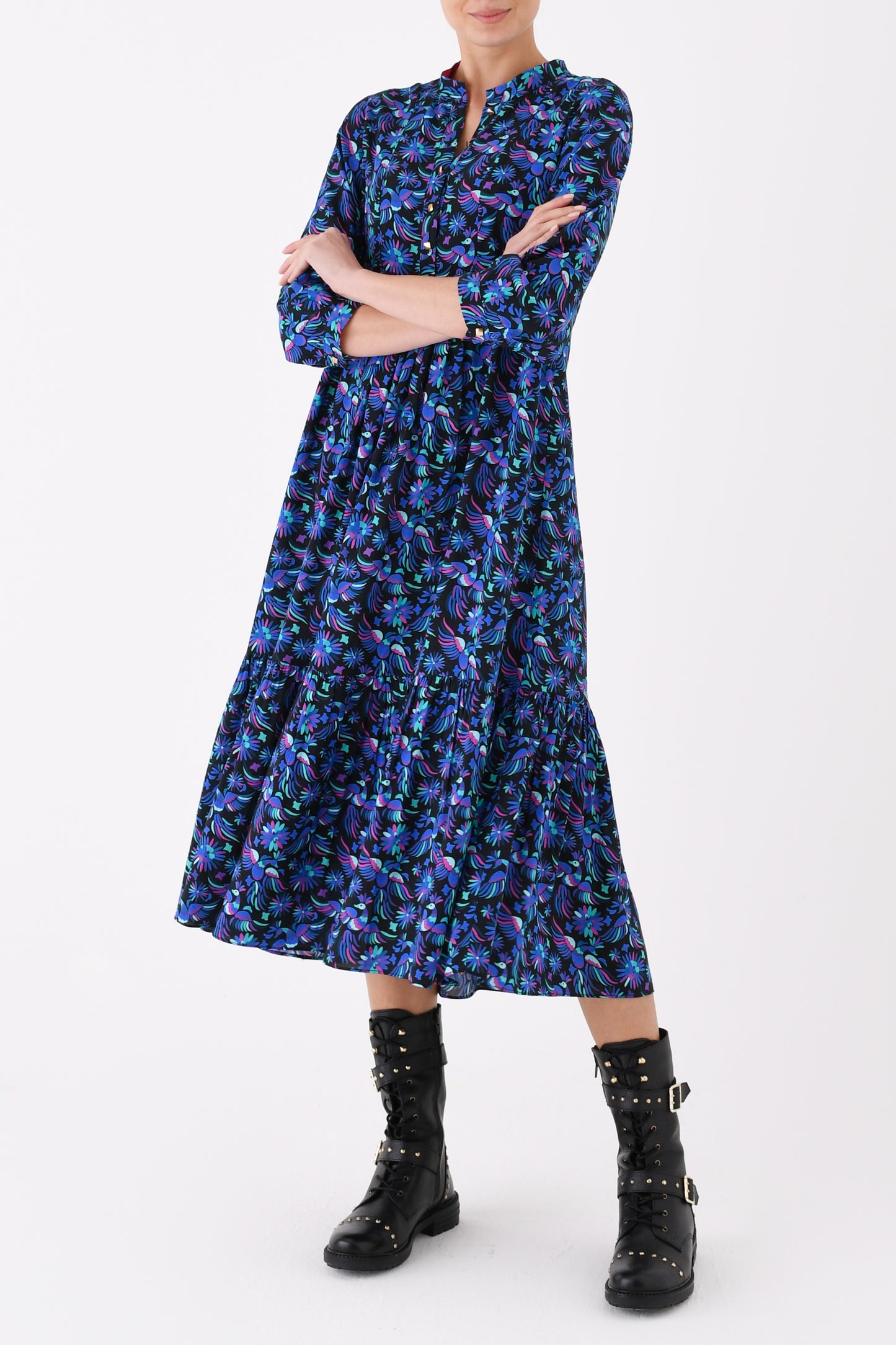 CLAUDE DRESS | MEXI PRINT