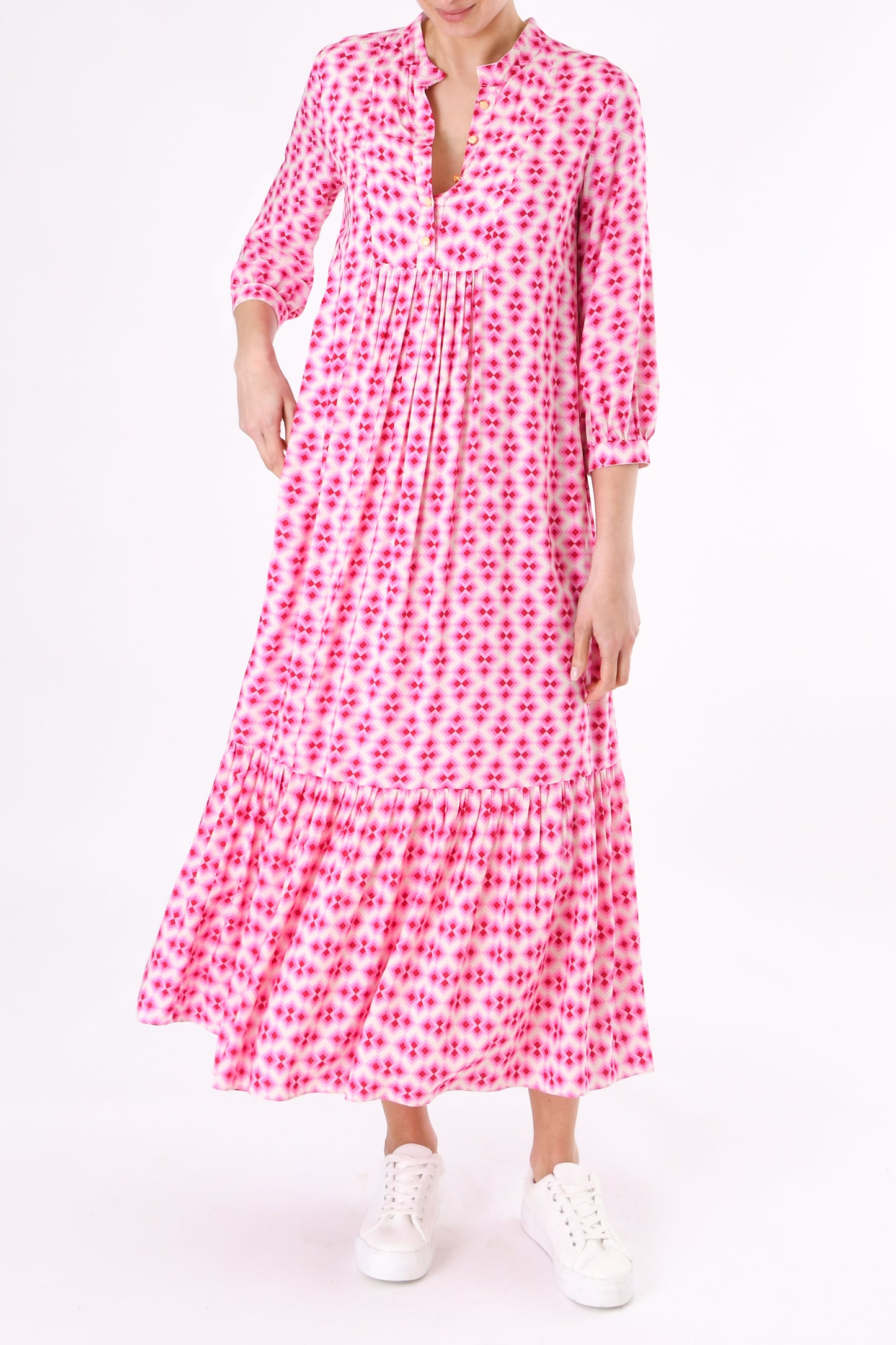 LONGER CLAUDE DRESS | CRAZY PAV PRINT