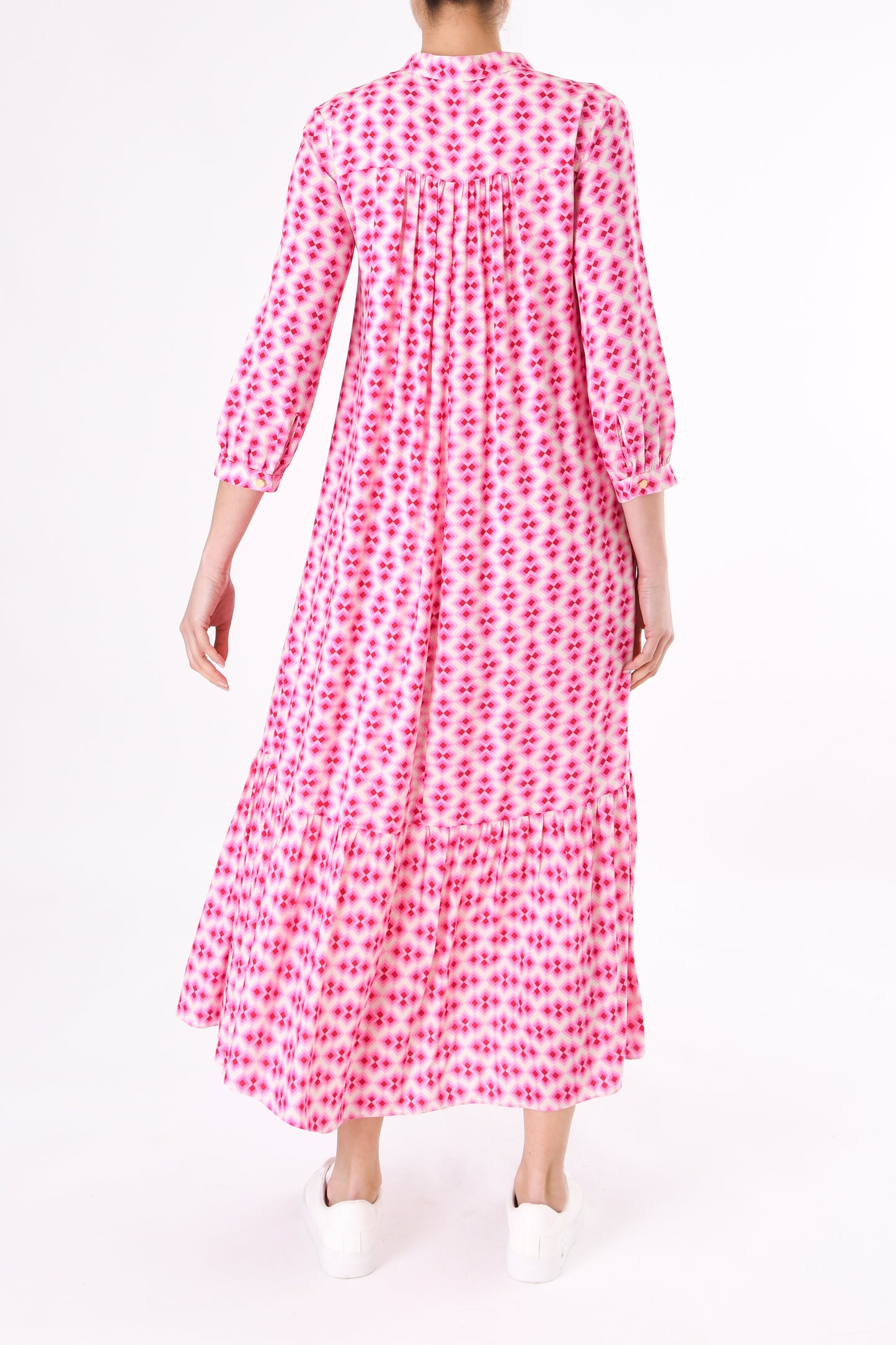 LONGER CLAUDE DRESS | CRAZY PAV PRINT