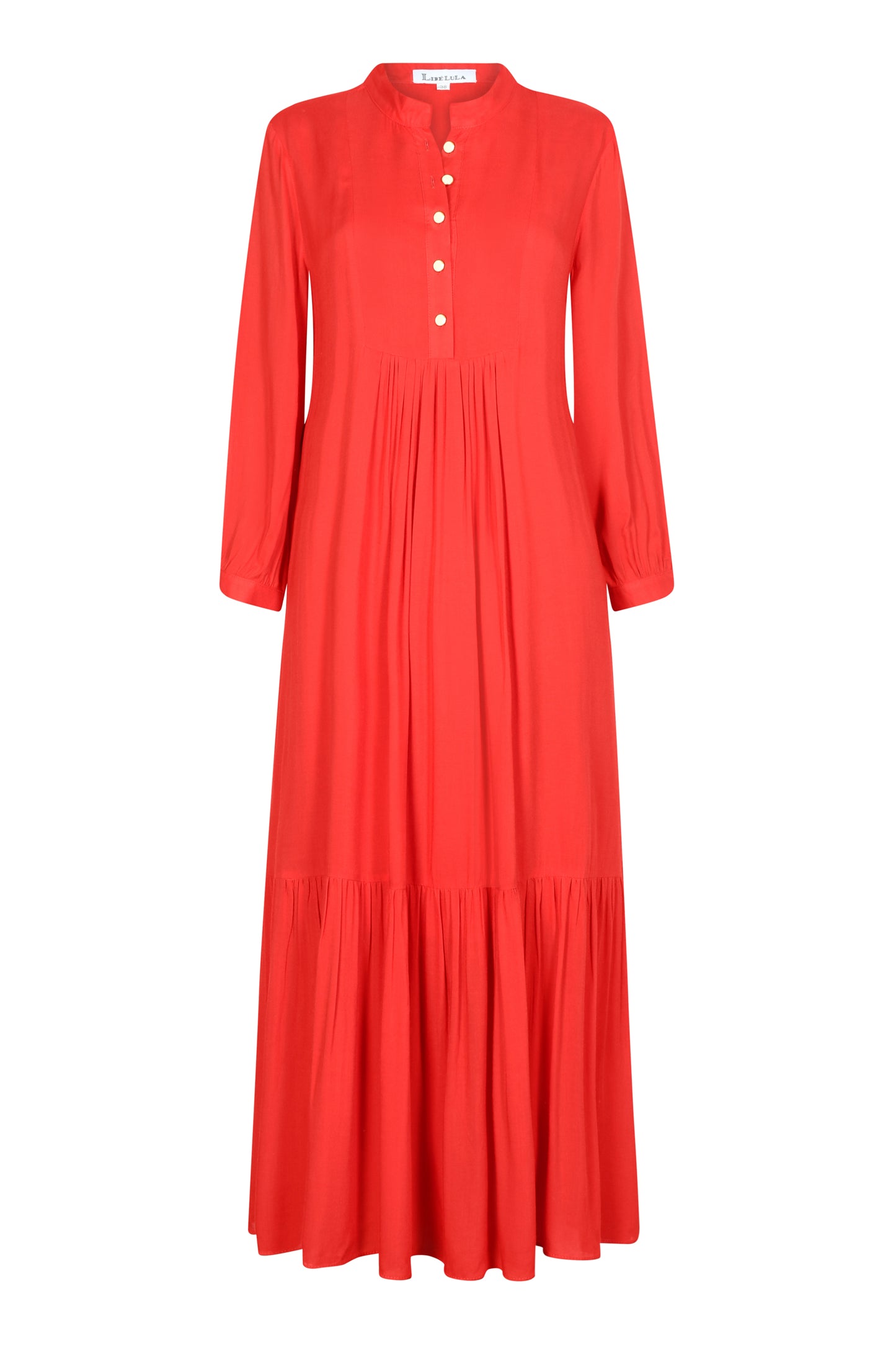 CLAUDE DRESS | RED RAYON