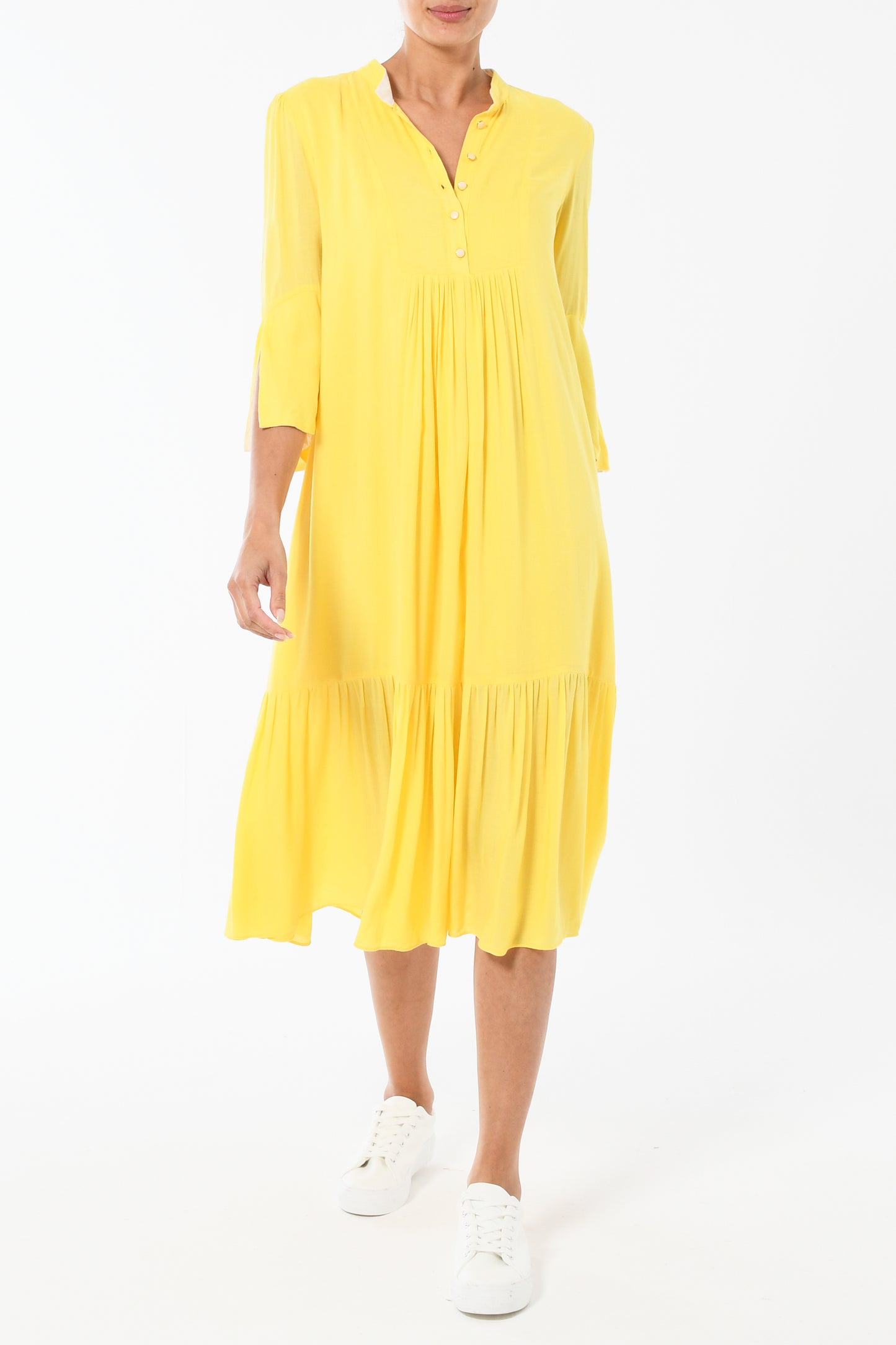 CLAUDE DRESS | SUNSHINE YELLOW RAYON