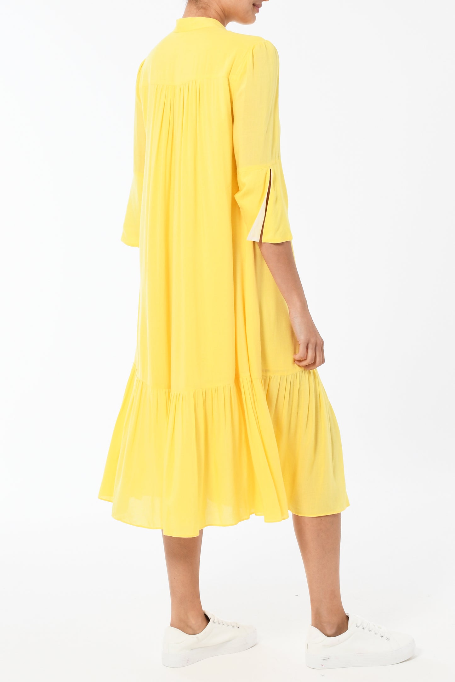CLAUDE DRESS | SUNSHINE YELLOW RAYON