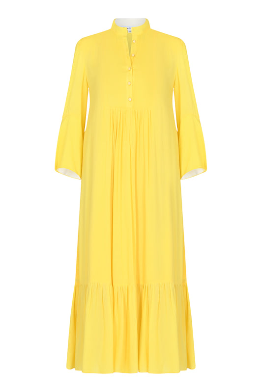 CLAUDE DRESS | SUNSHINE YELLOW RAYON