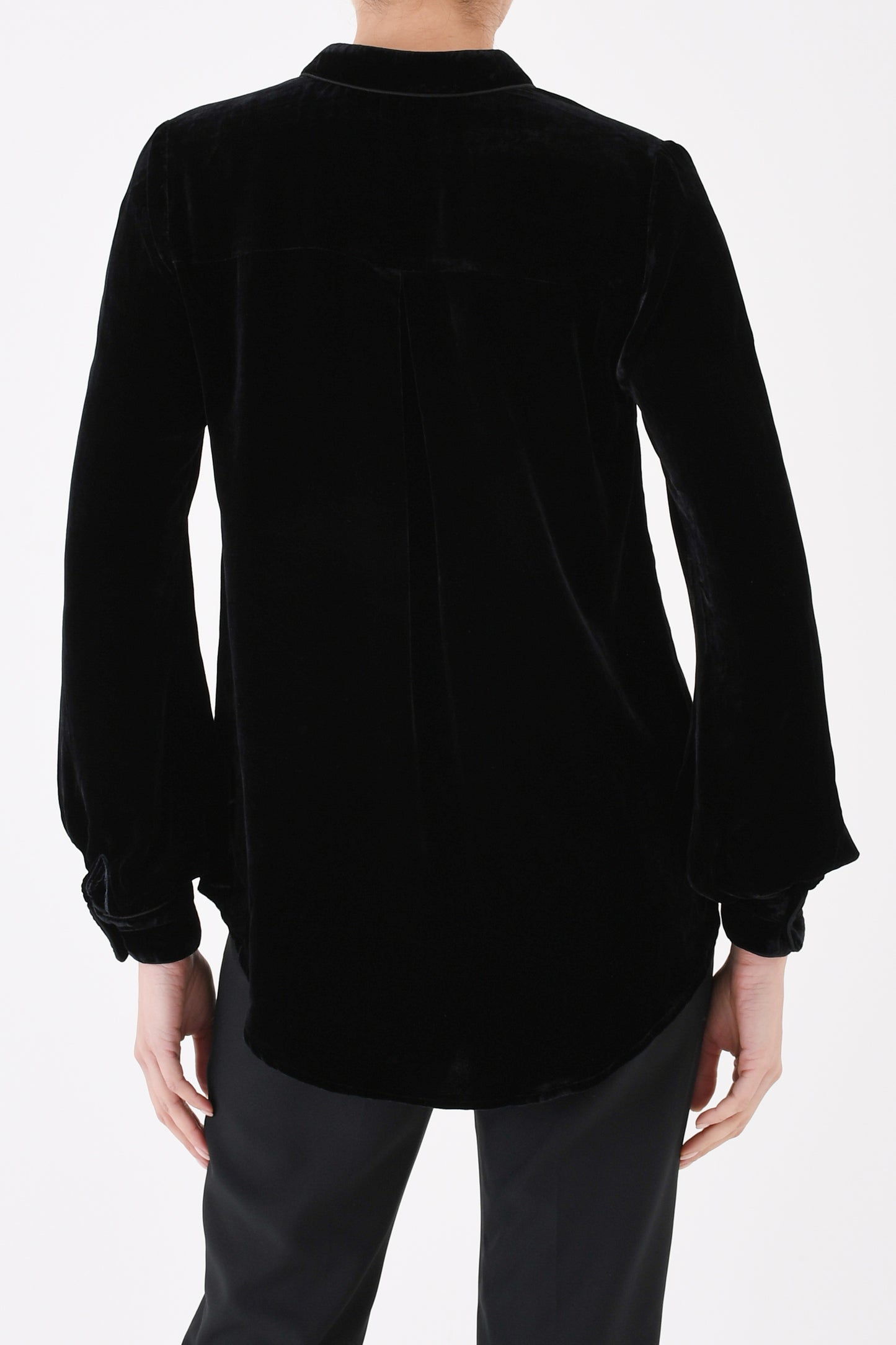 DELPHINE TOP | BLACK VELVET
