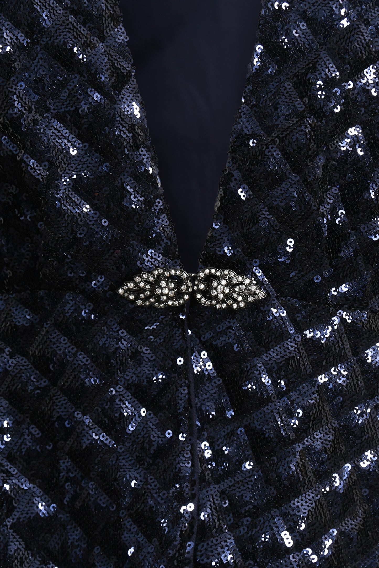 DULWICH JACKET | BLUE TRIANGLE SEQUINS