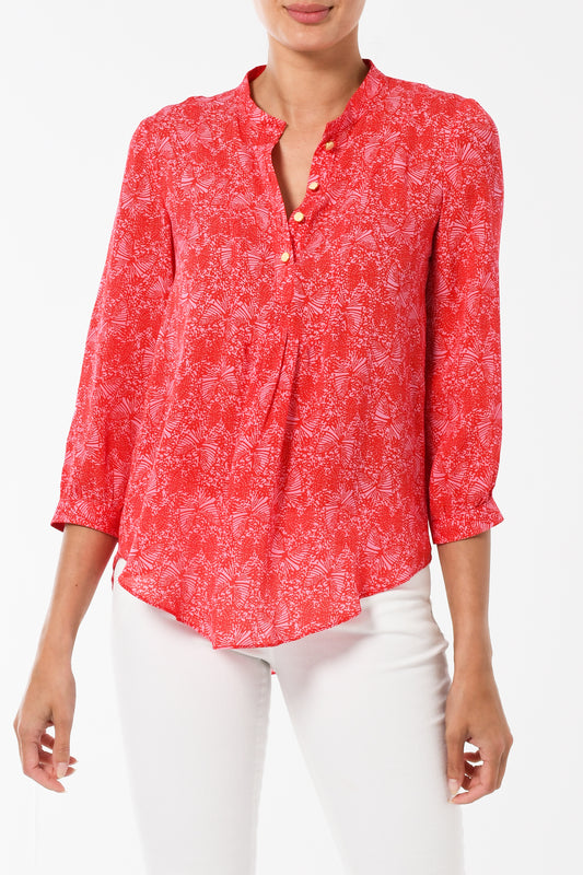 GOODIE TOP | PINK FLUTTER PRINT
