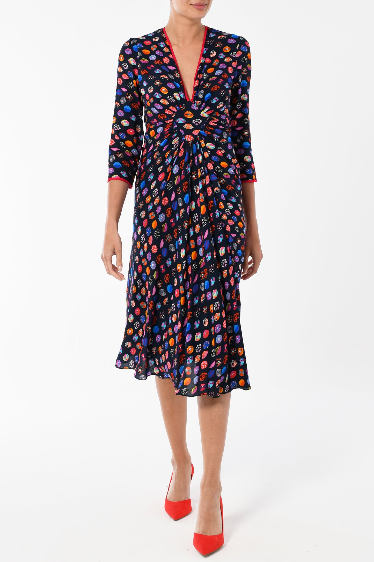 JESSIE DRESS | LIPS PRINT