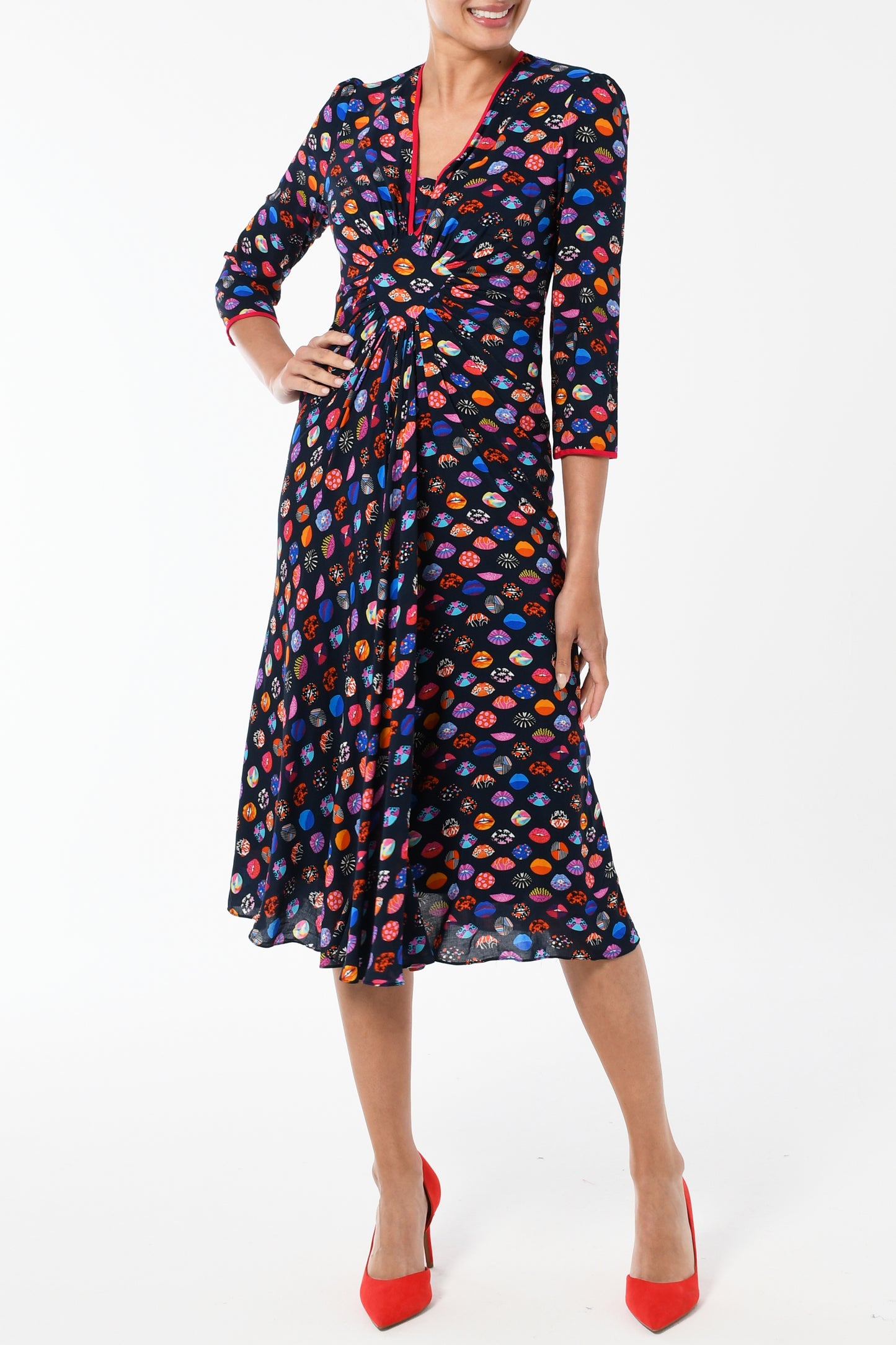 JESSIE DRESS | LIPS PRINT