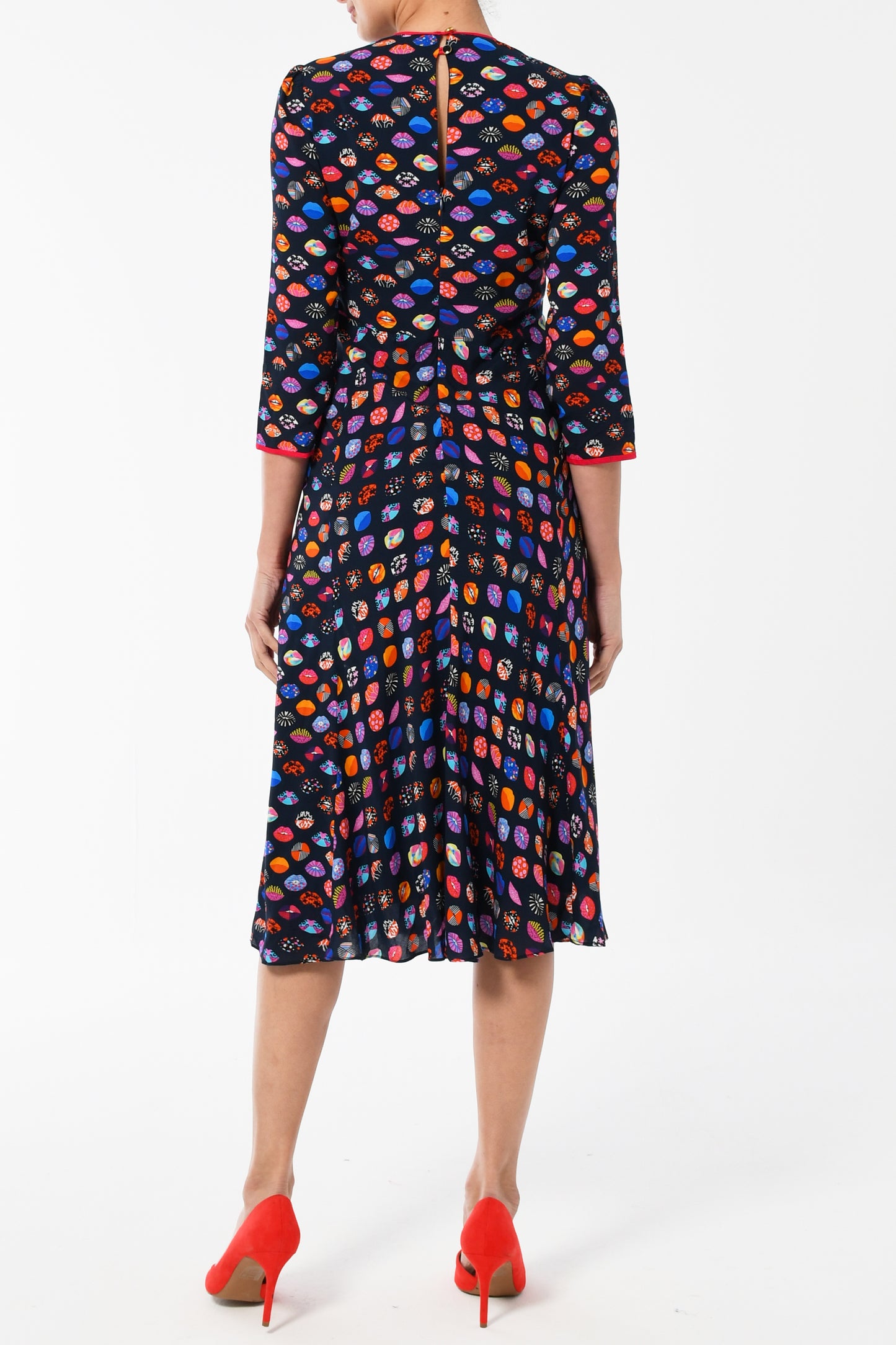 JESSIE DRESS | LIPS PRINT